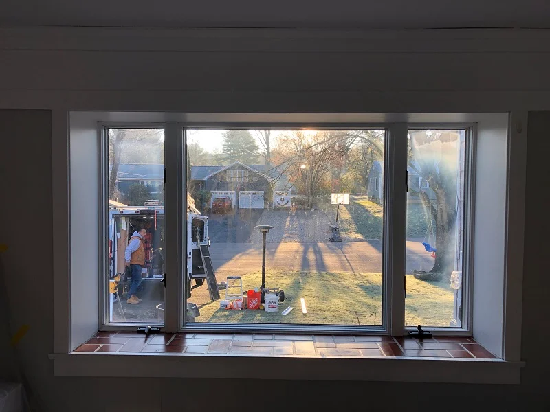 Triple casement window to be replaced in Fairfield CT